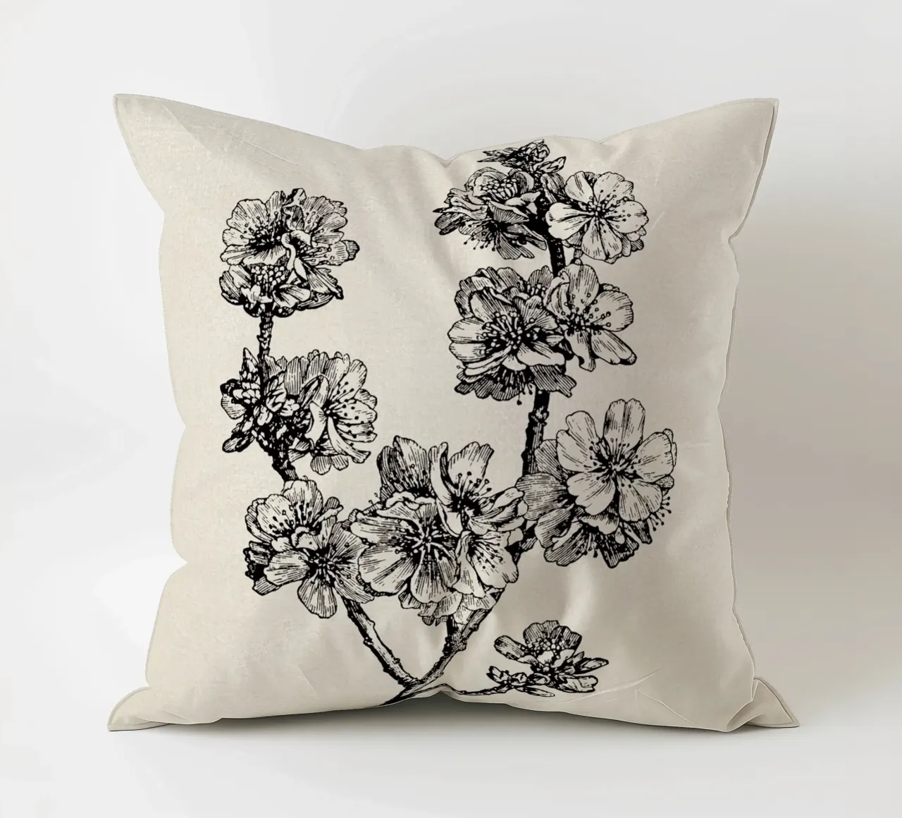 Apple Blossom Sketch no. 1 cuscino da apoloprints