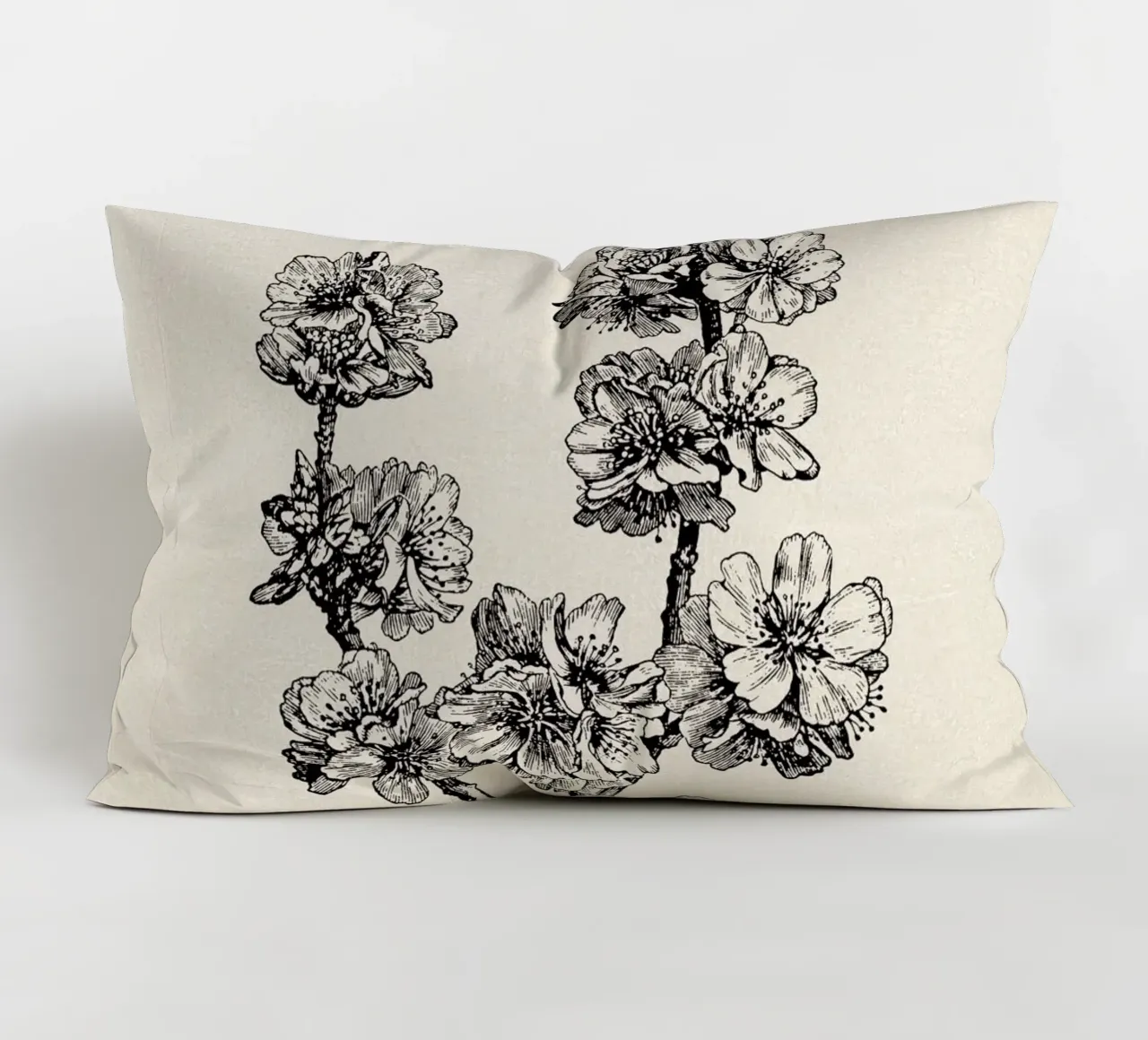 Apple Blossom Sketch no. 1 cuscino da apoloprints