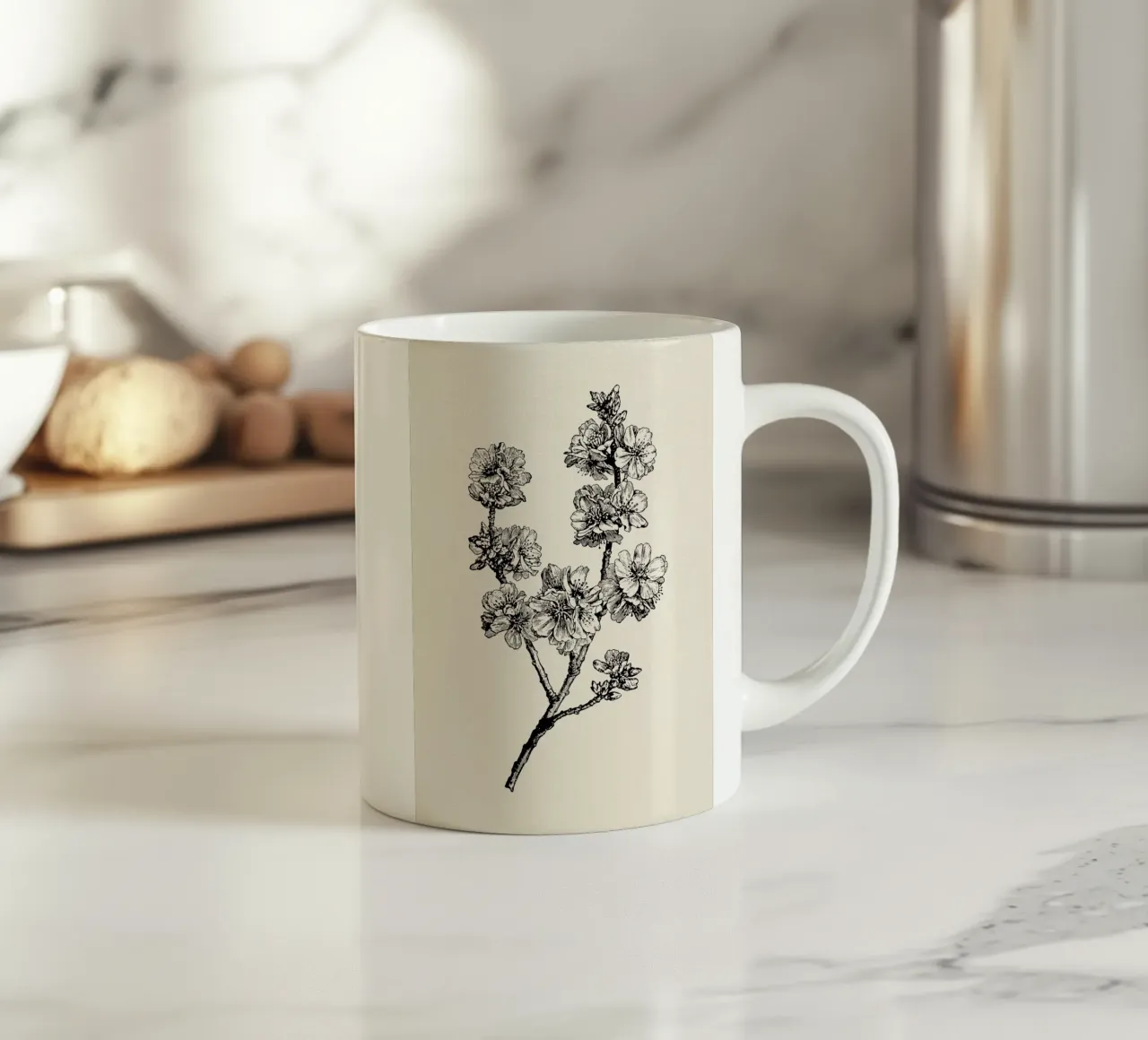 Apple Blossom Sketch no. 1 tazza in ceramica da apoloprints