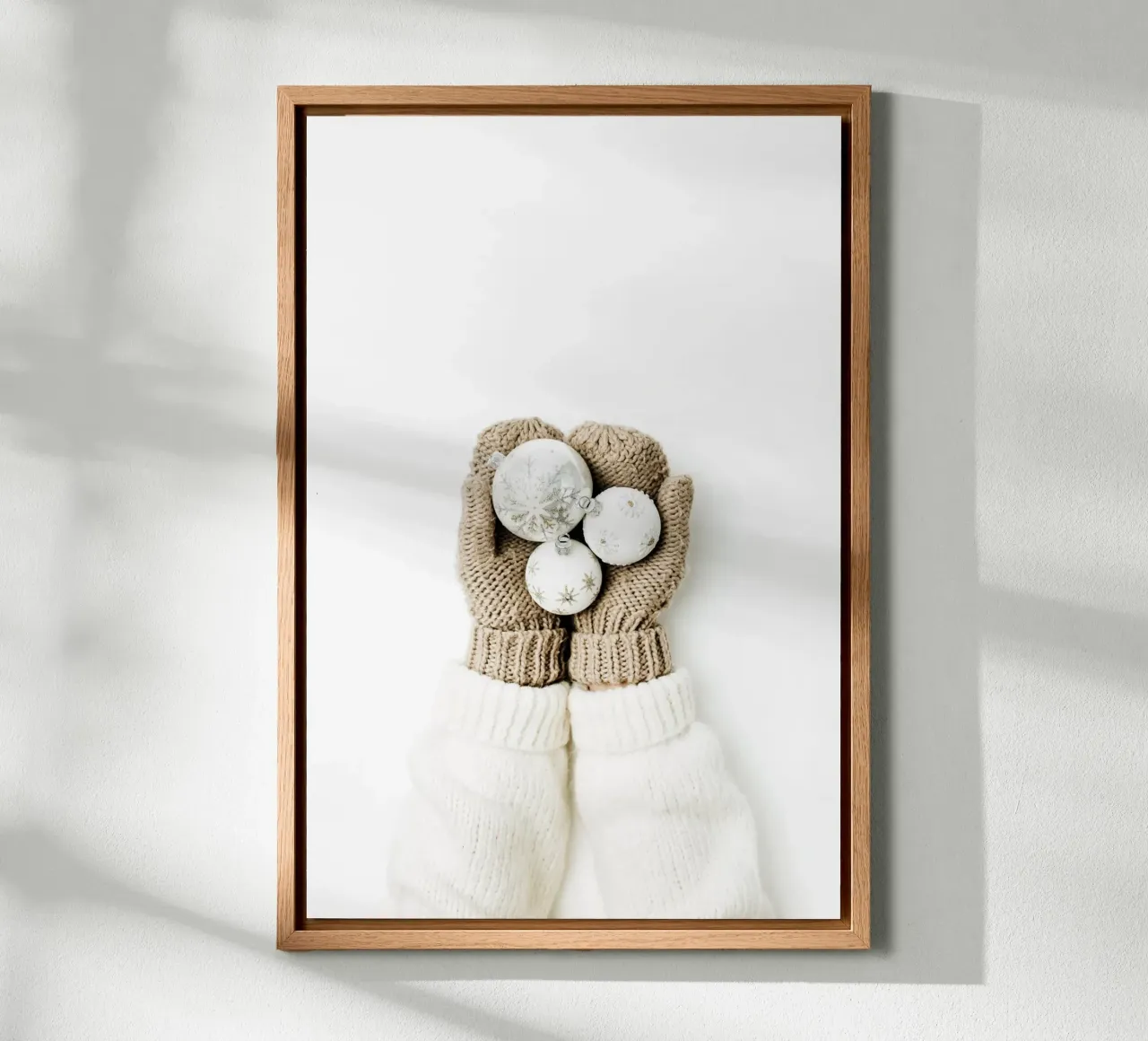 Bagliore invernale tela con Cornice a cassetta da StillVibe Home