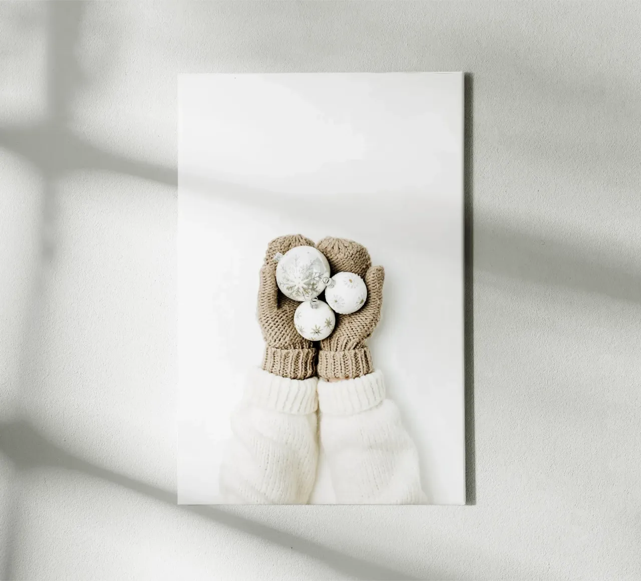 Bagliore invernale tela con Cornice a cassetta da StillVibe Home