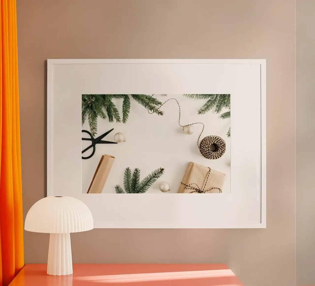 Bagliore invernale poster con telaio in plastica da StillVibe Home