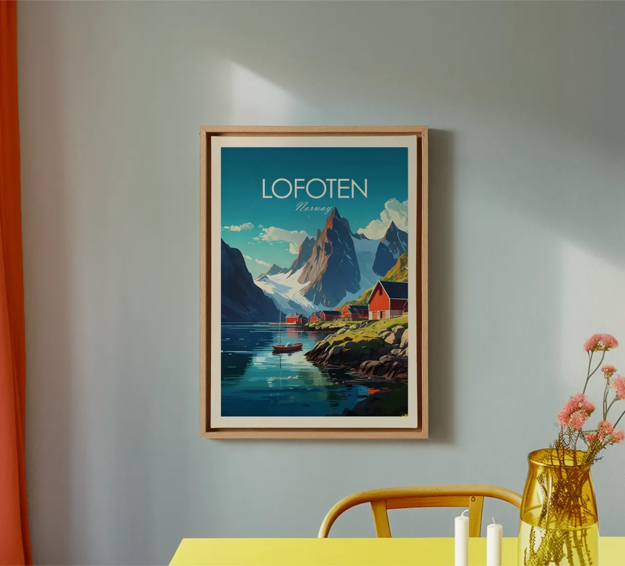 Lofoten tradizionale tela con Cornice a cassetta da hewitt shop