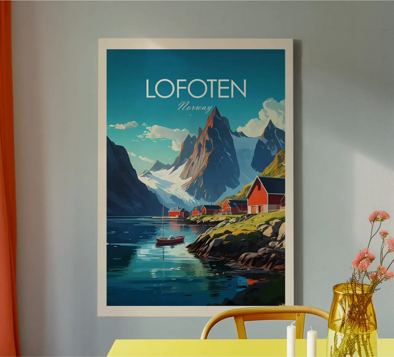 Lofoten tradizionale tela con Cornice a cassetta da hewitt shop