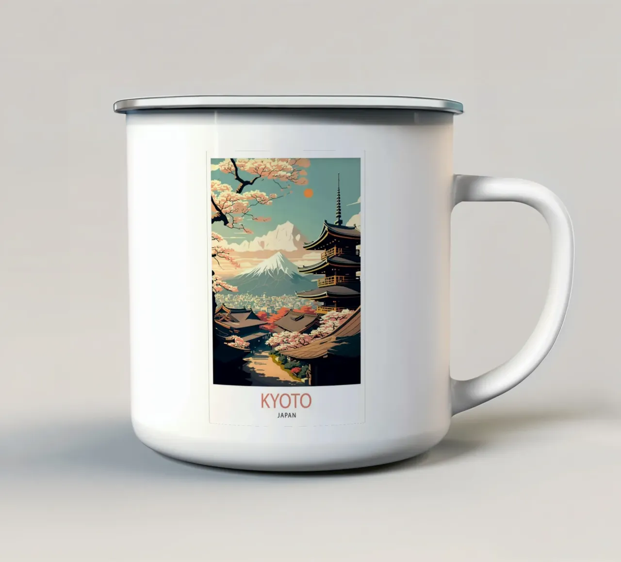 Viaggio Kyoto Giappone tazza in smalto da hewitt shop