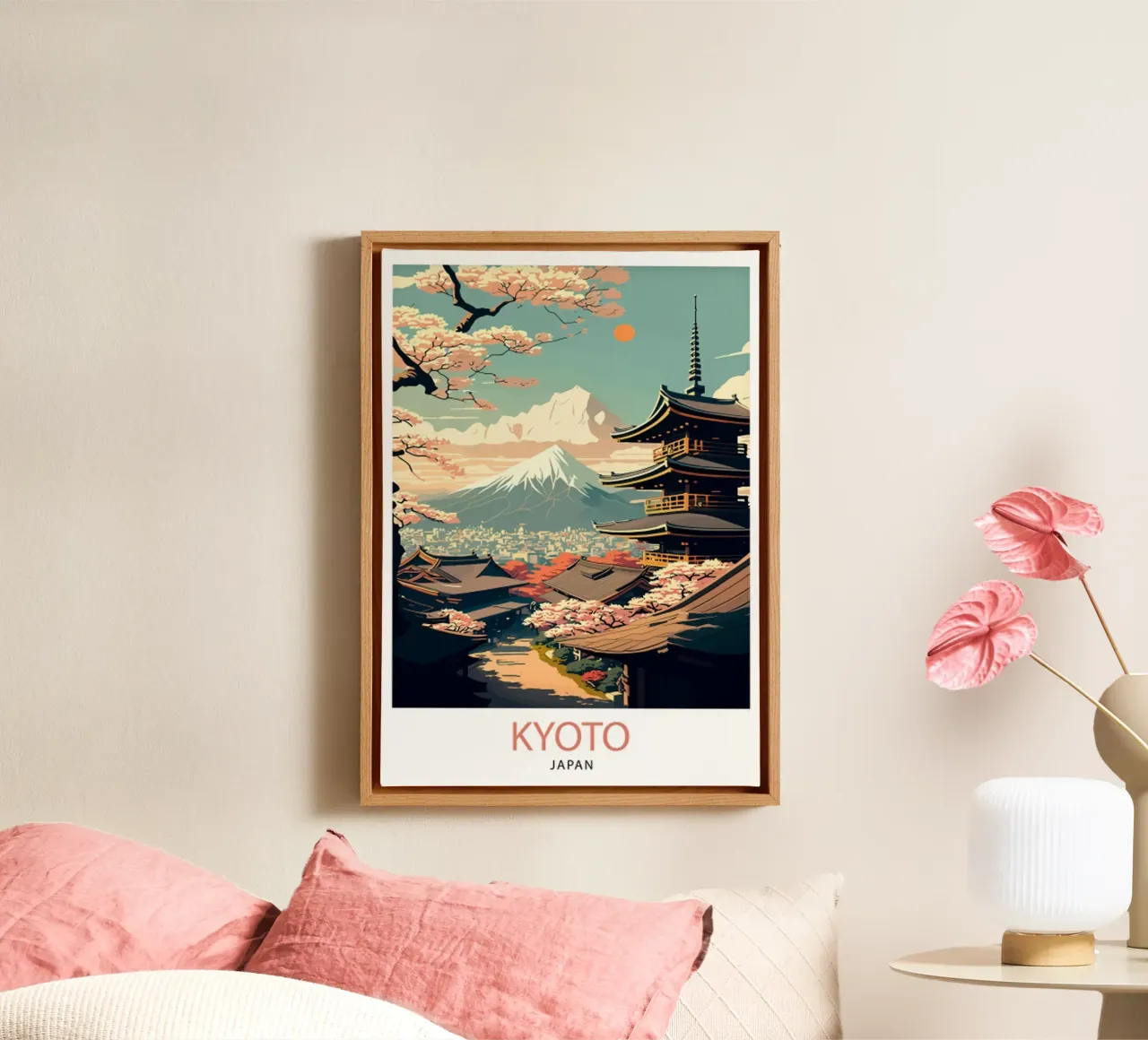 Viaggio Kyoto Giappone tela con Cornice a cassetta da hewitt shop