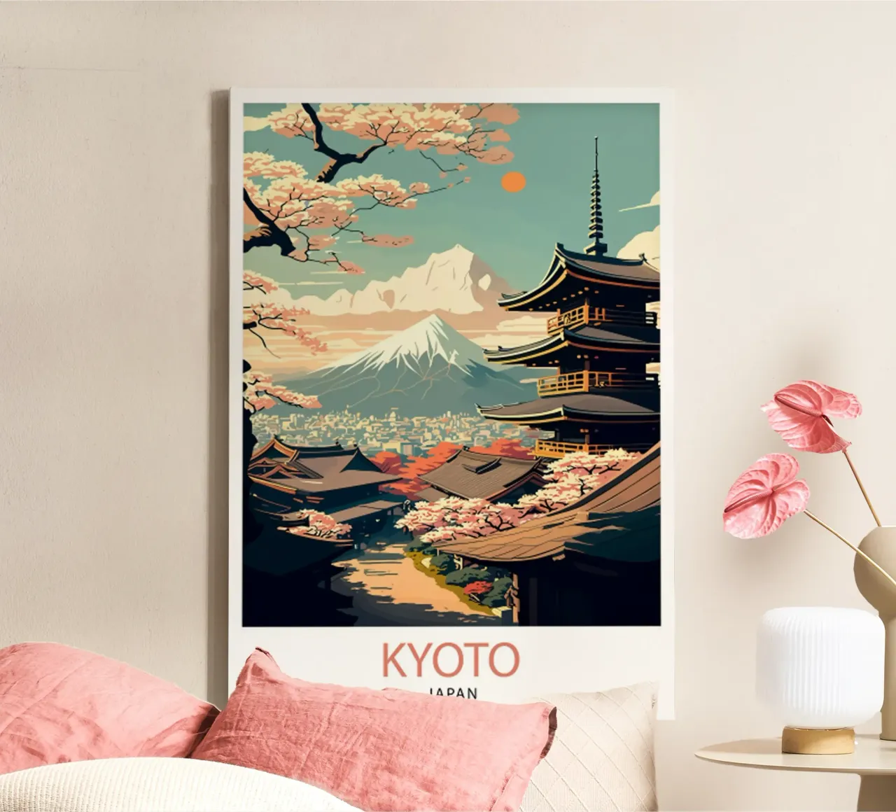 Viaggio Kyoto Giappone tela con Cornice a cassetta da hewitt shop