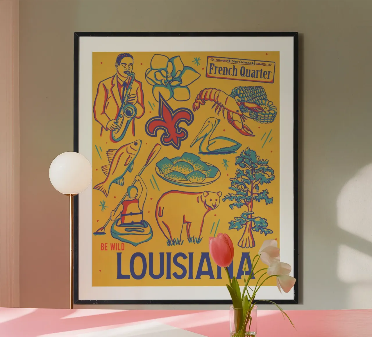 Louisiana State Poster poster da hewitt shop