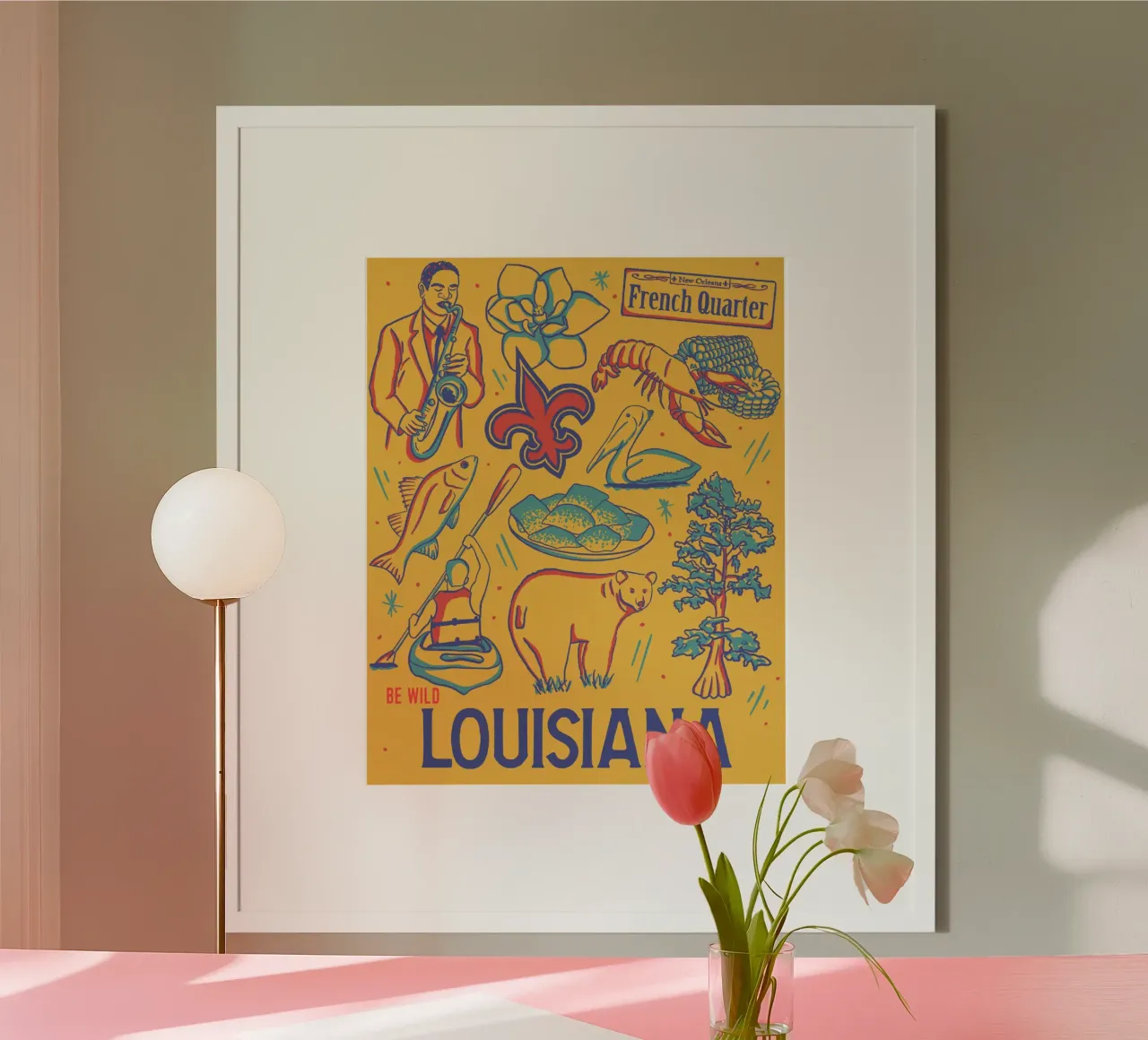 Louisiana State Poster poster da hewitt shop