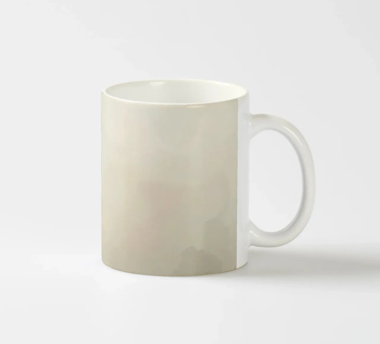 Abstract landschap in aardetinten keramische mok van DesignDoodle