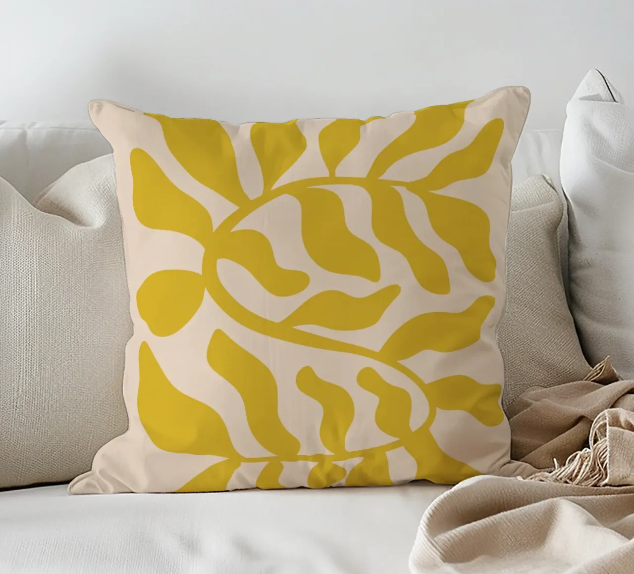 Sunlit Leaves cuscino da vintageshop