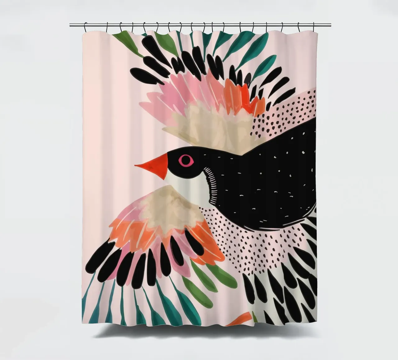 Colorful Wings shower curtain by ArtsySesta