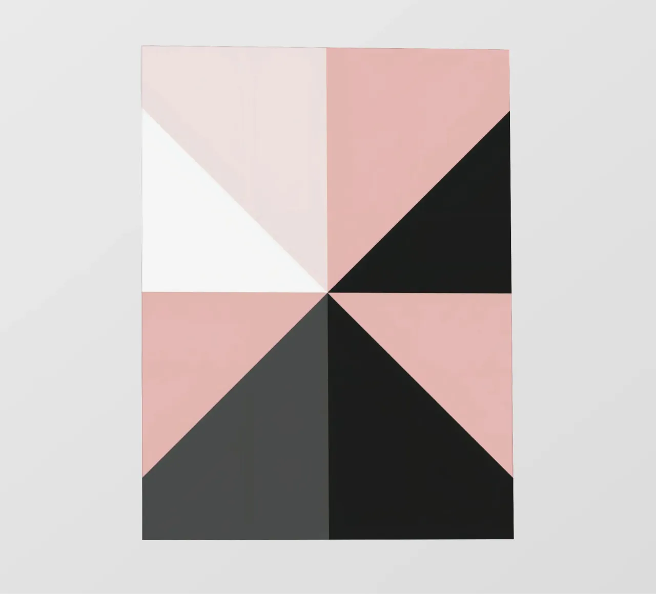 Composición geométrica abstracta de triángulos de color rosa lonas publicitarias de DesignDoodle