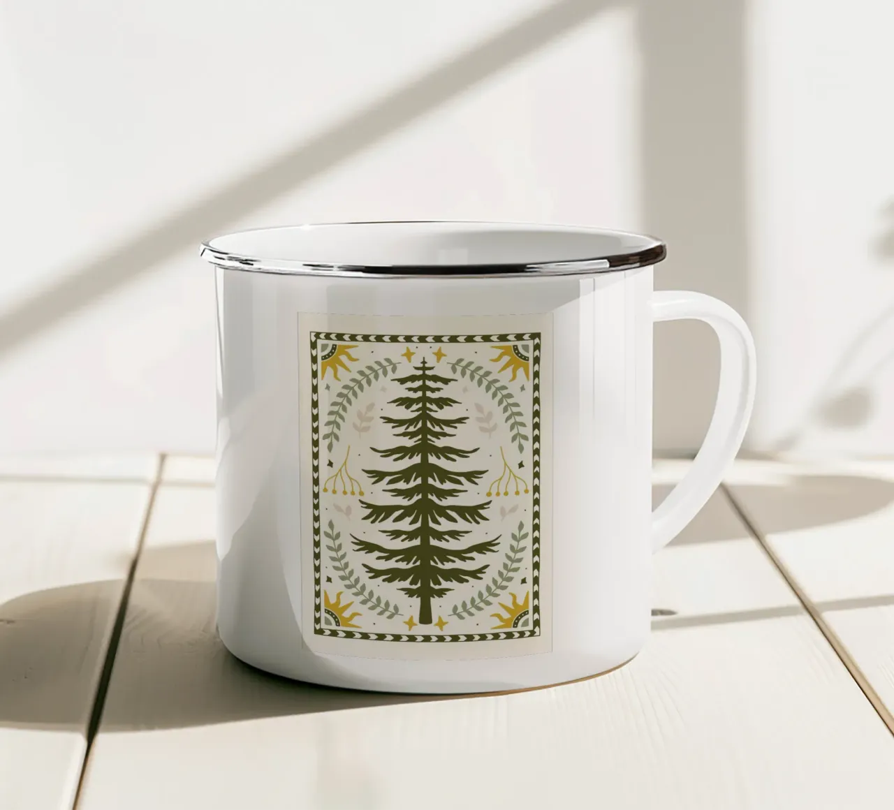 Forest Harmony tazza in smalto da vintageshop