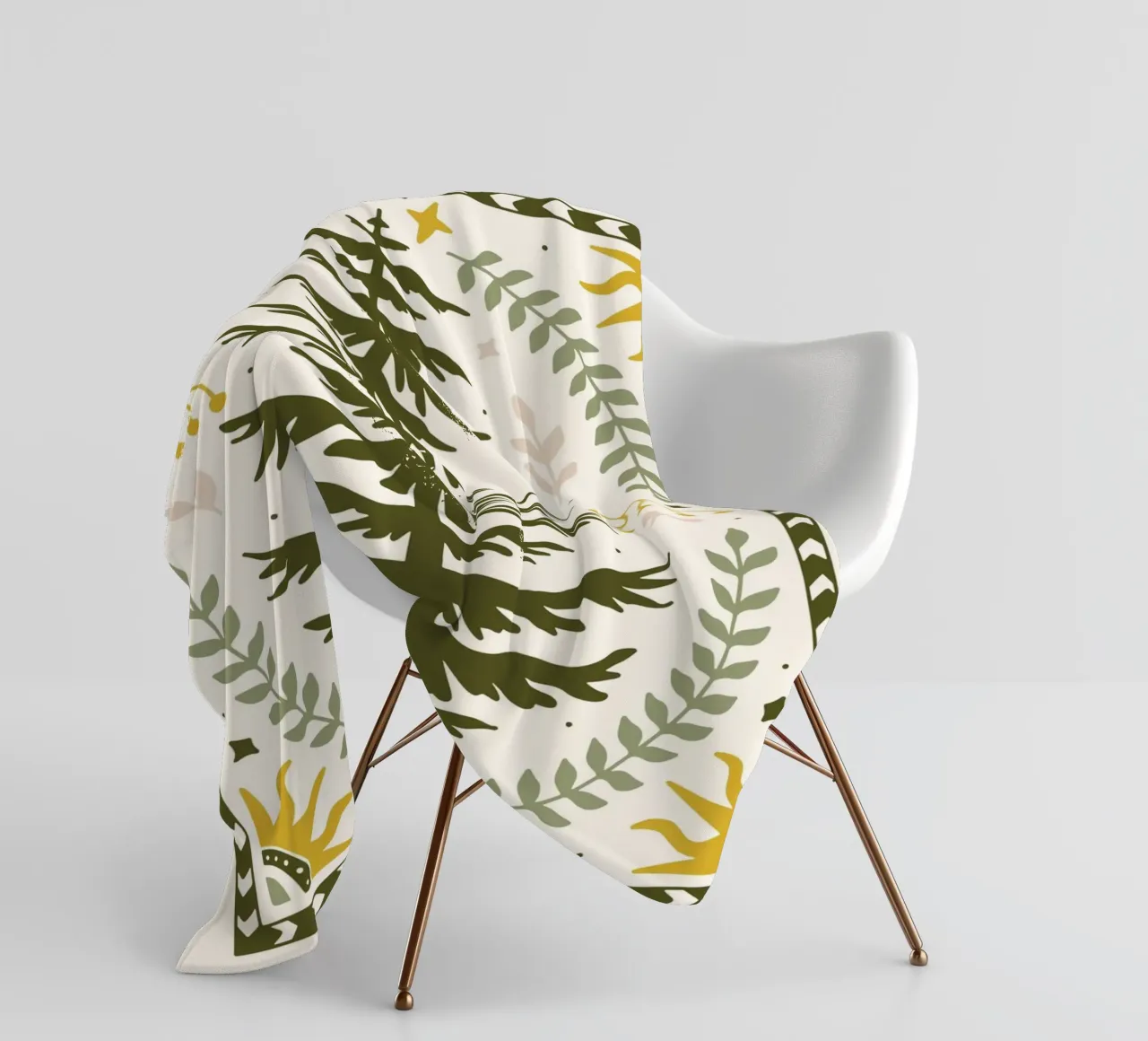 Forest Harmony coperta in pile da vintageshop