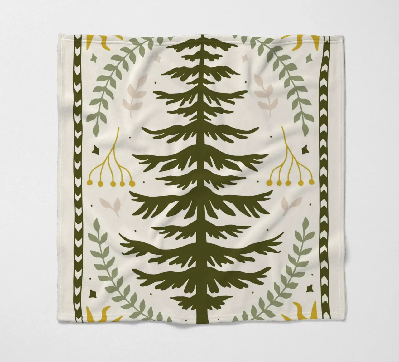 Forest Harmony coperta in pile da vintageshop