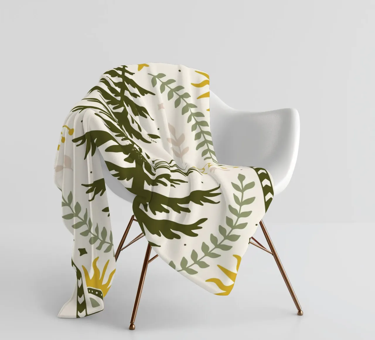 Forest Harmony coperta in pile da vintageshop
