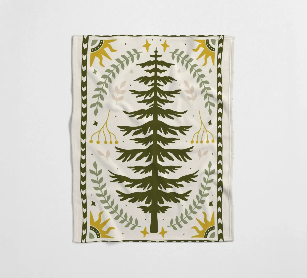 Forest Harmony coperta in pile da vintageshop
