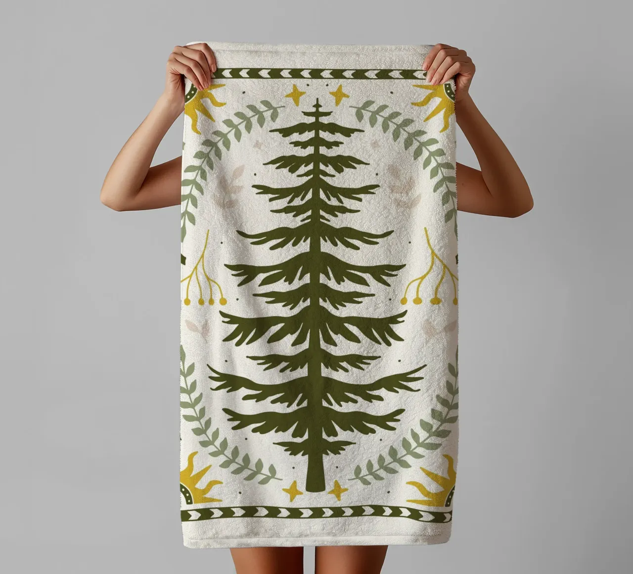 Forest Harmony asciugamano da bagno da vintageshop