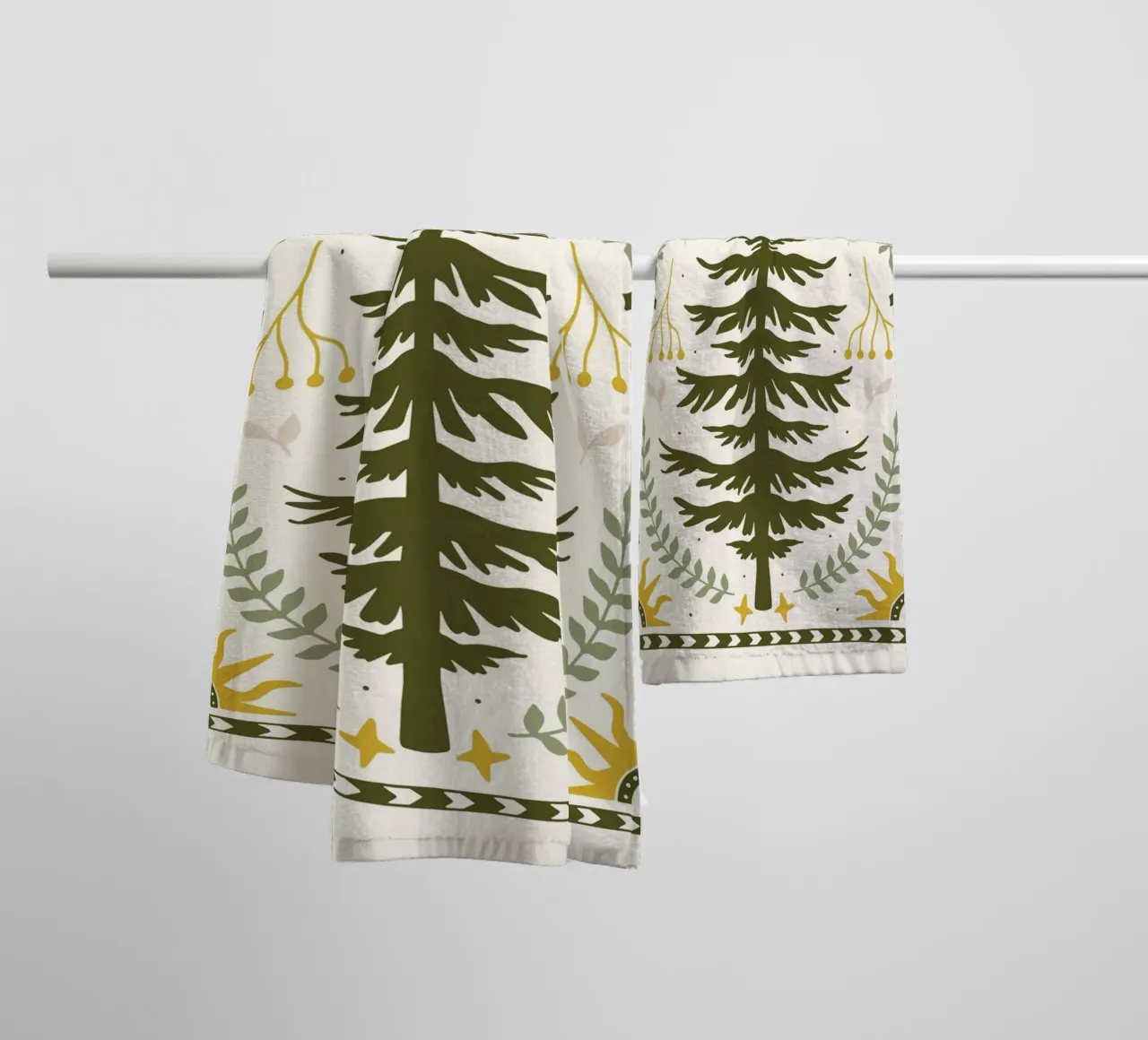Forest Harmony asciugamano da bagno da vintageshop