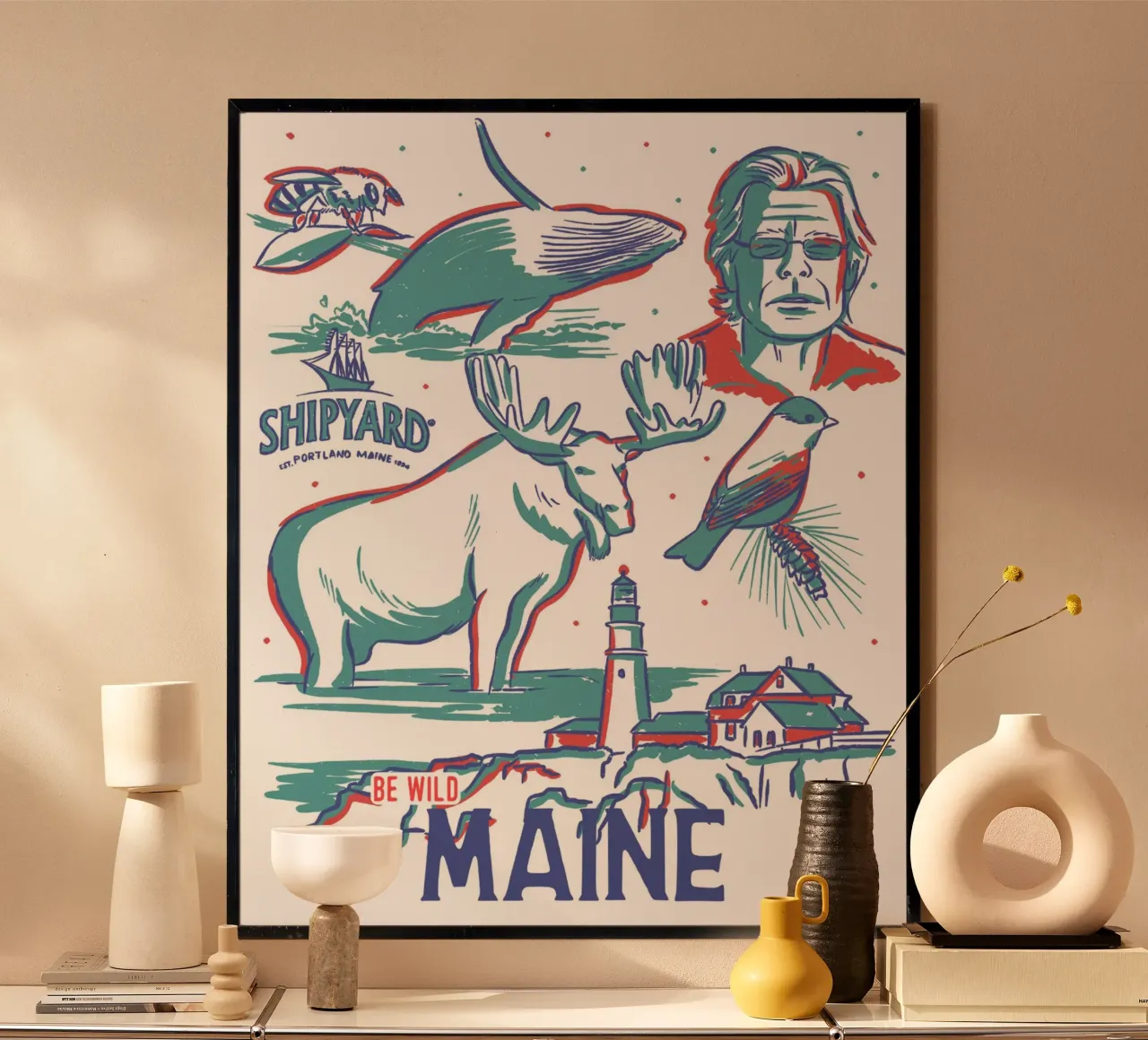 Poster dello Stato del Maine poster da hewitt shop