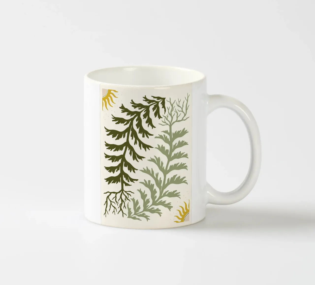 Sun and Seaweed tazza in ceramica da vintageshop