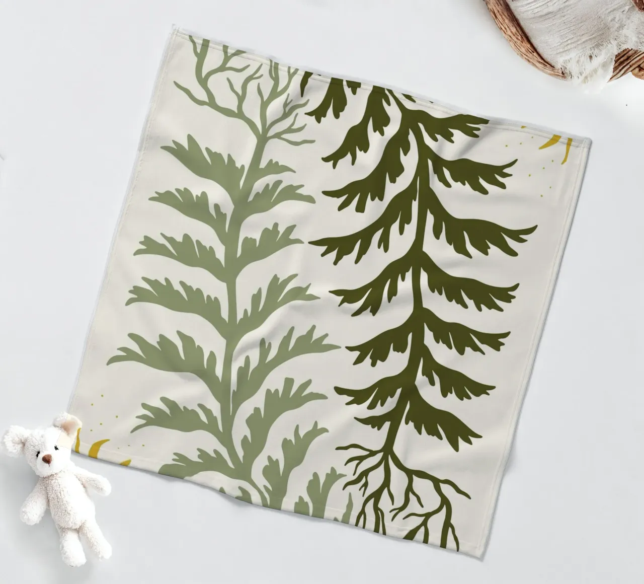 Sun and Seaweed coperta in pile da vintageshop