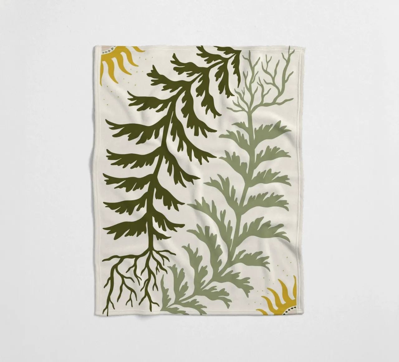Sun and Seaweed coperta in pile da vintageshop
