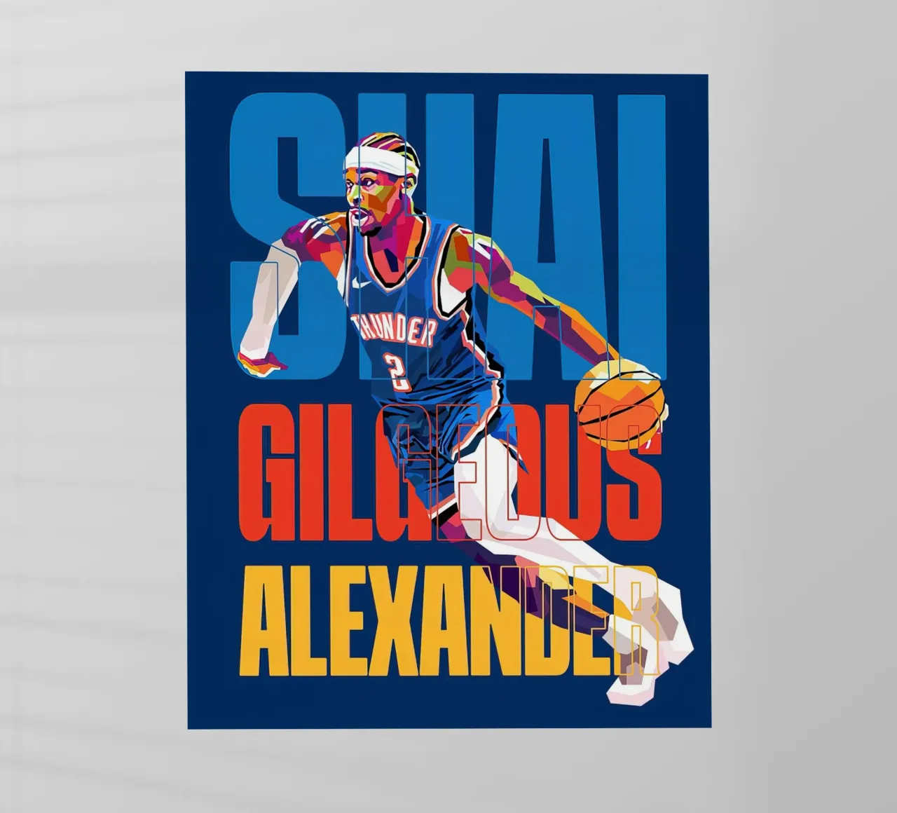 shai gilgeous alexander pellicola backlit da willtahuyshop