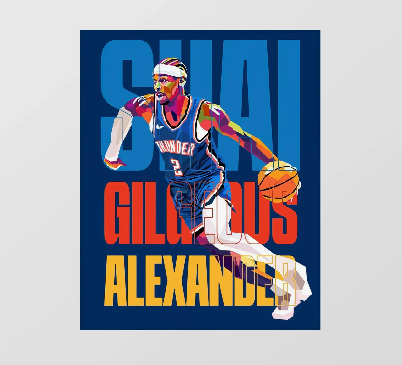 shai gilgeous alexander pellicola backlit da willtahuyshop