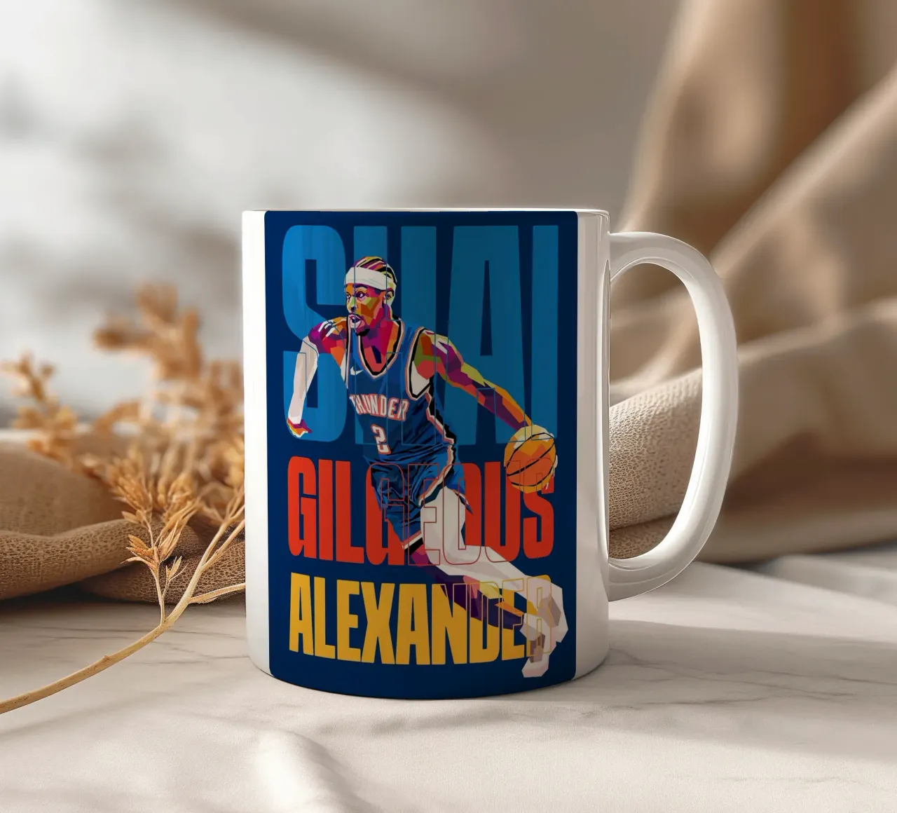 shai gilgeous alexander tazza in ceramica da willtahuyshop