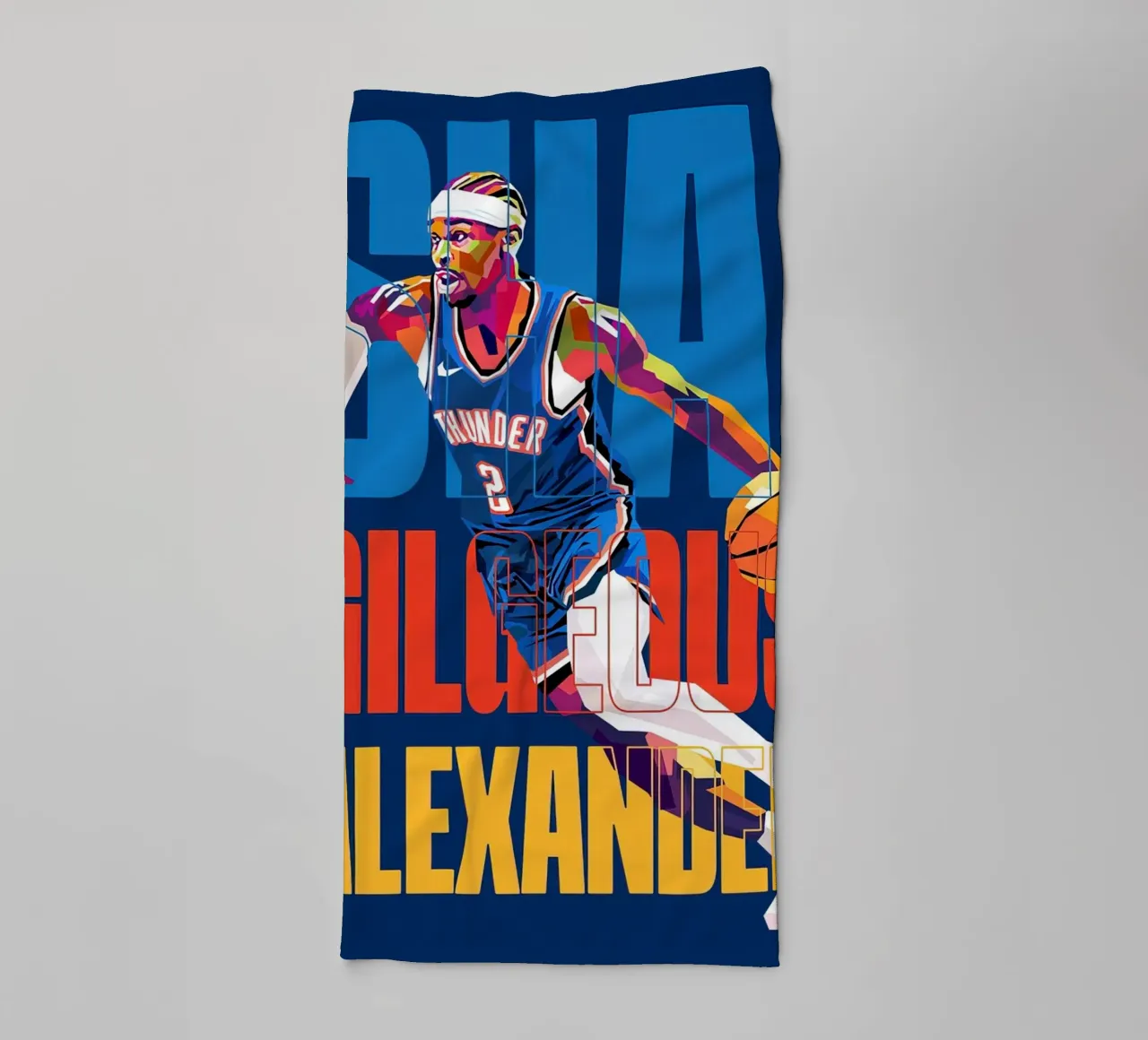 shai gilgeous alexander asciugamano da bagno da willtahuyshop
