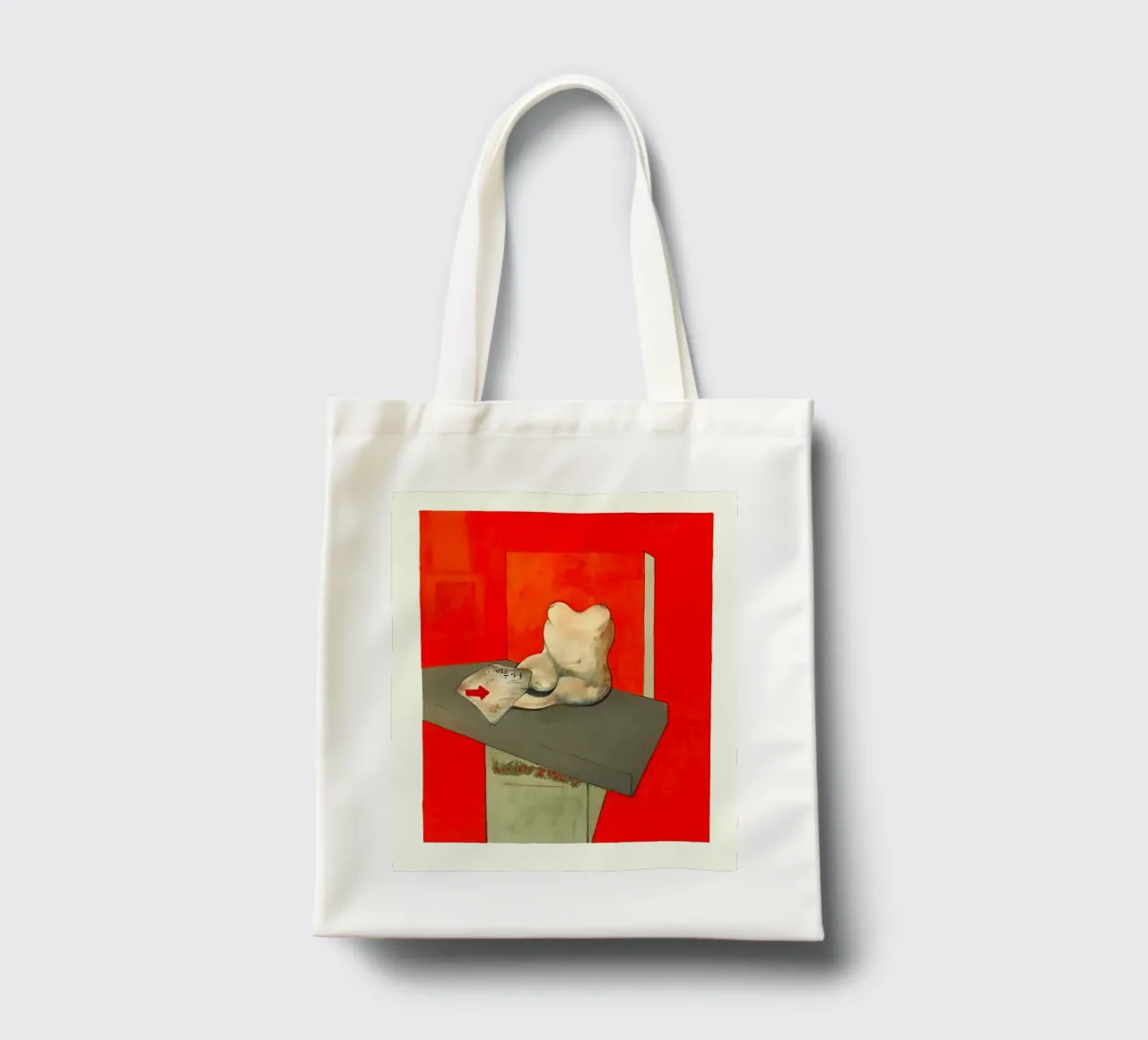 Studio del corpo umano di Ingres borsa in juta da Collins Shop