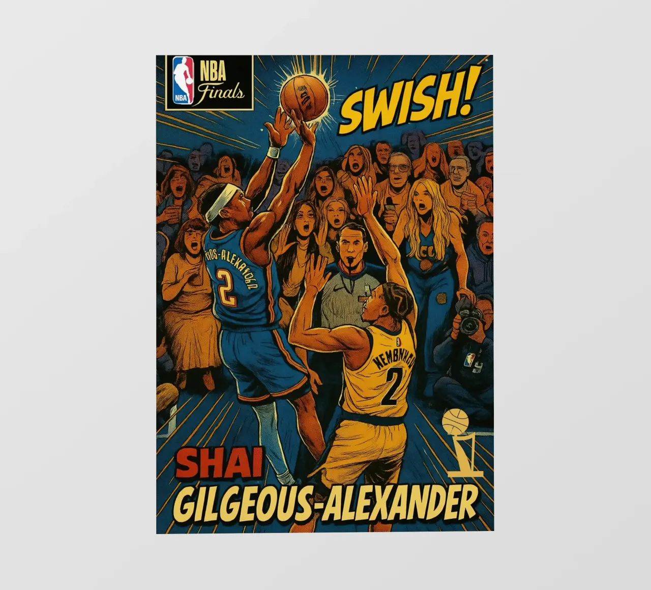 Shai Gilgeous telo in pvc da willtahuyshop