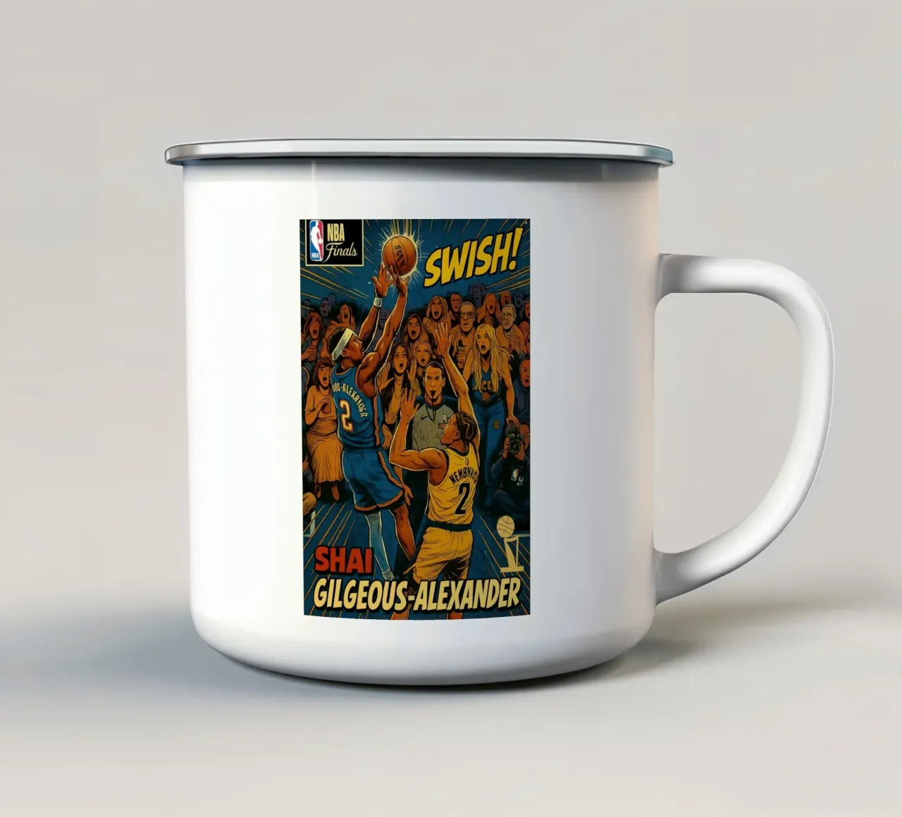 Shai Gilgeous tazza in smalto da willtahuyshop