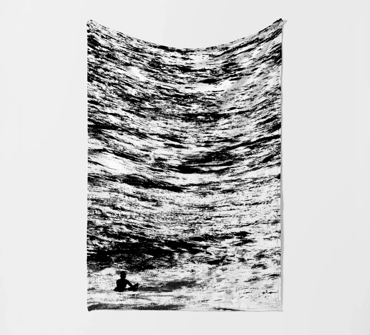 Surf fleece blanket by Tal Paz-Fridman