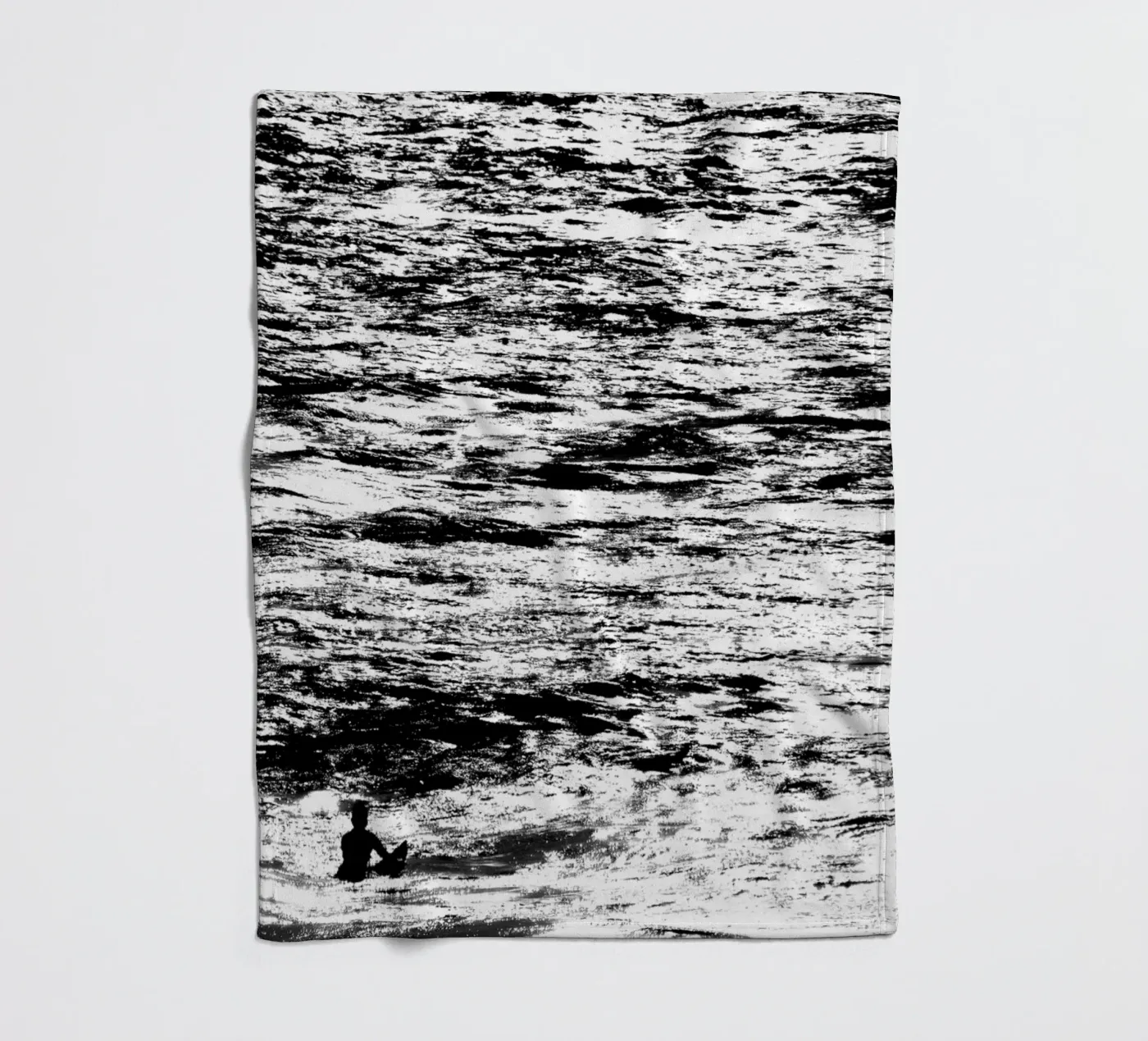 Surf fleece blanket by Tal Paz-Fridman