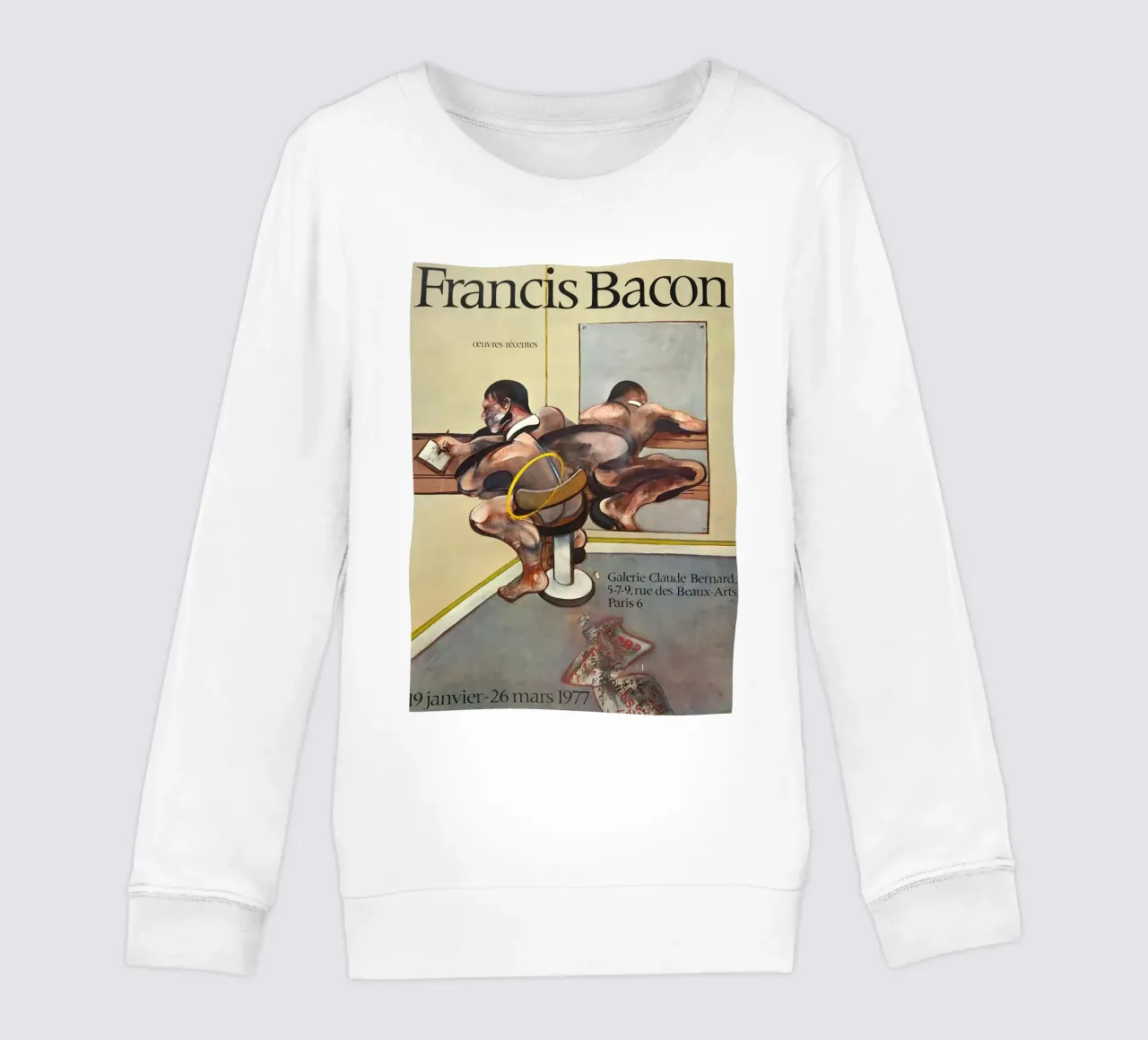 manifesto di mostra di francis bacon anni '70 felpa bambino da Collins Shop