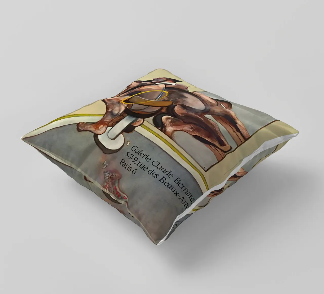 manifesto di mostra di francis bacon anni '70 cuscino da Collins Shop