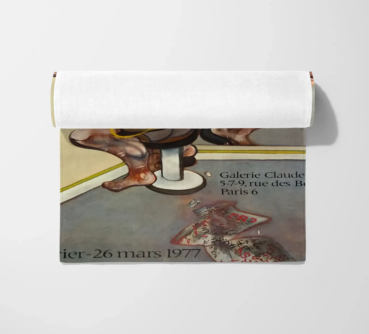 manifesto di mostra di francis bacon anni '70 telo mare da Collins Shop