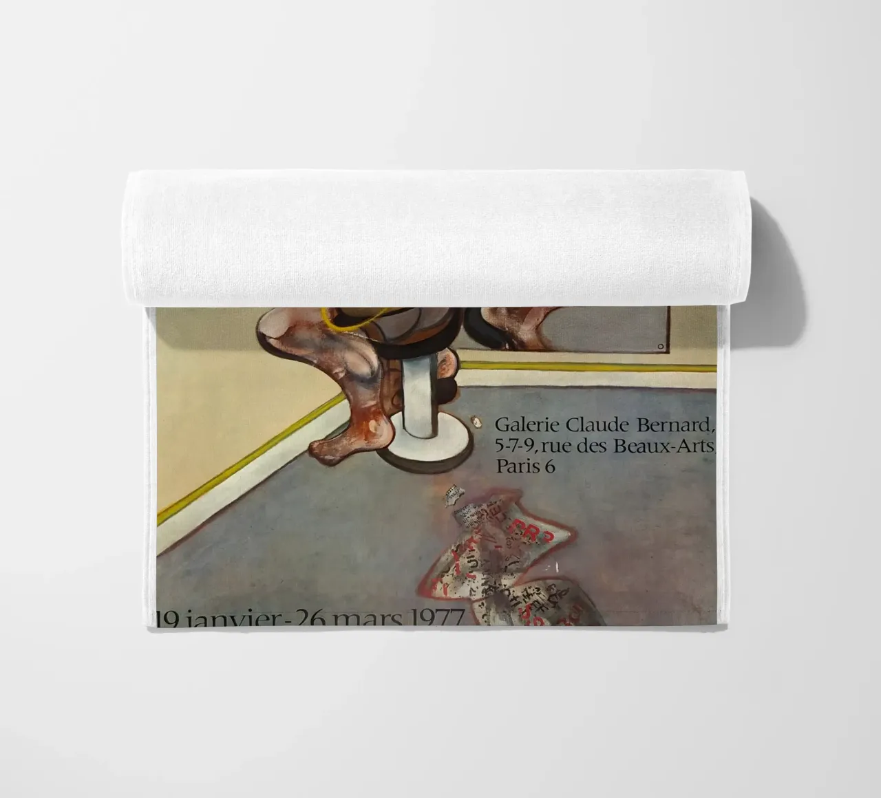 manifesto di mostra di francis bacon anni '70 telo mare da Collins Shop