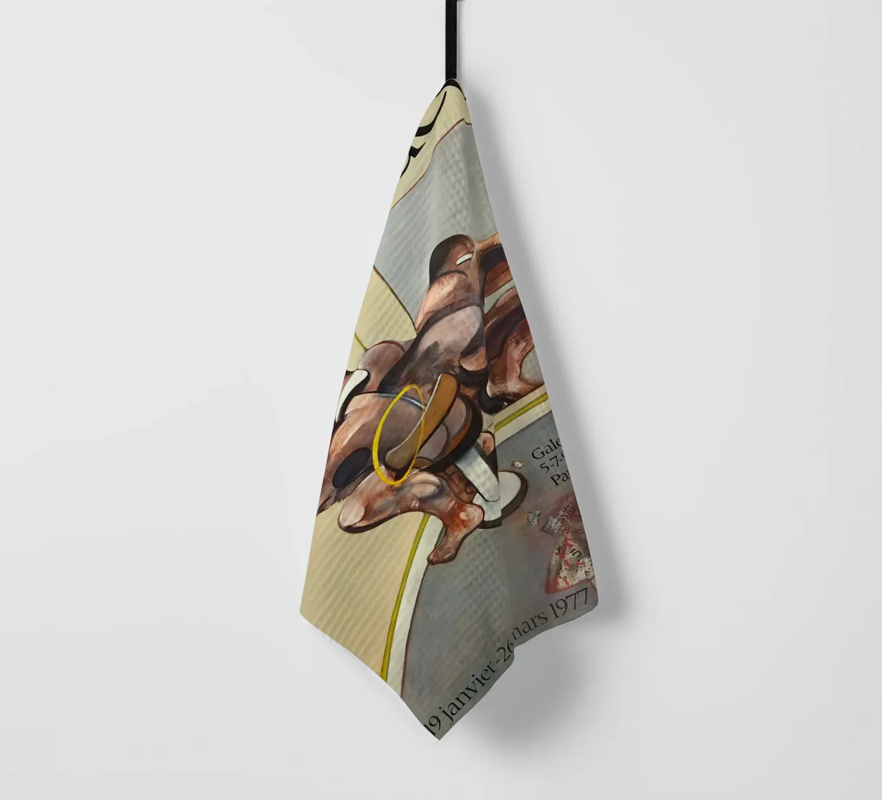 manifesto di mostra di francis bacon anni '70 canovaccio da cucina da Collins Shop