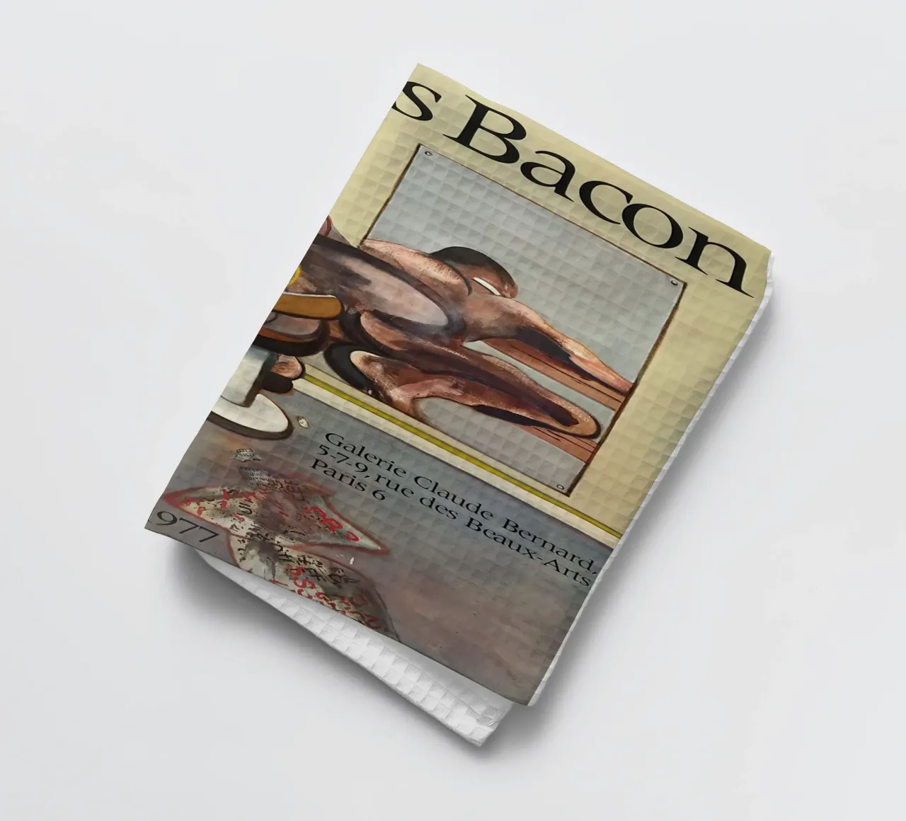 manifesto di mostra di francis bacon anni '70 canovaccio da cucina da Collins Shop