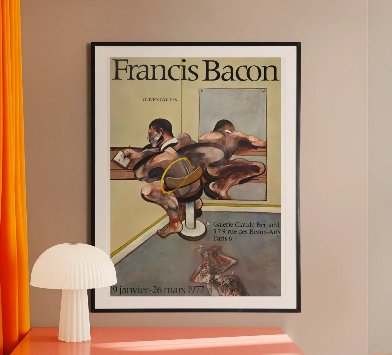 manifesto di mostra di francis bacon anni '70 carta hahnemühle da Collins Shop