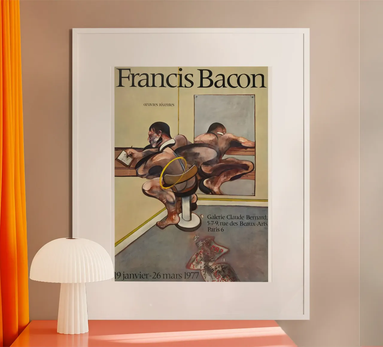 manifesto di mostra di francis bacon anni '70 carta hahnemühle da Collins Shop