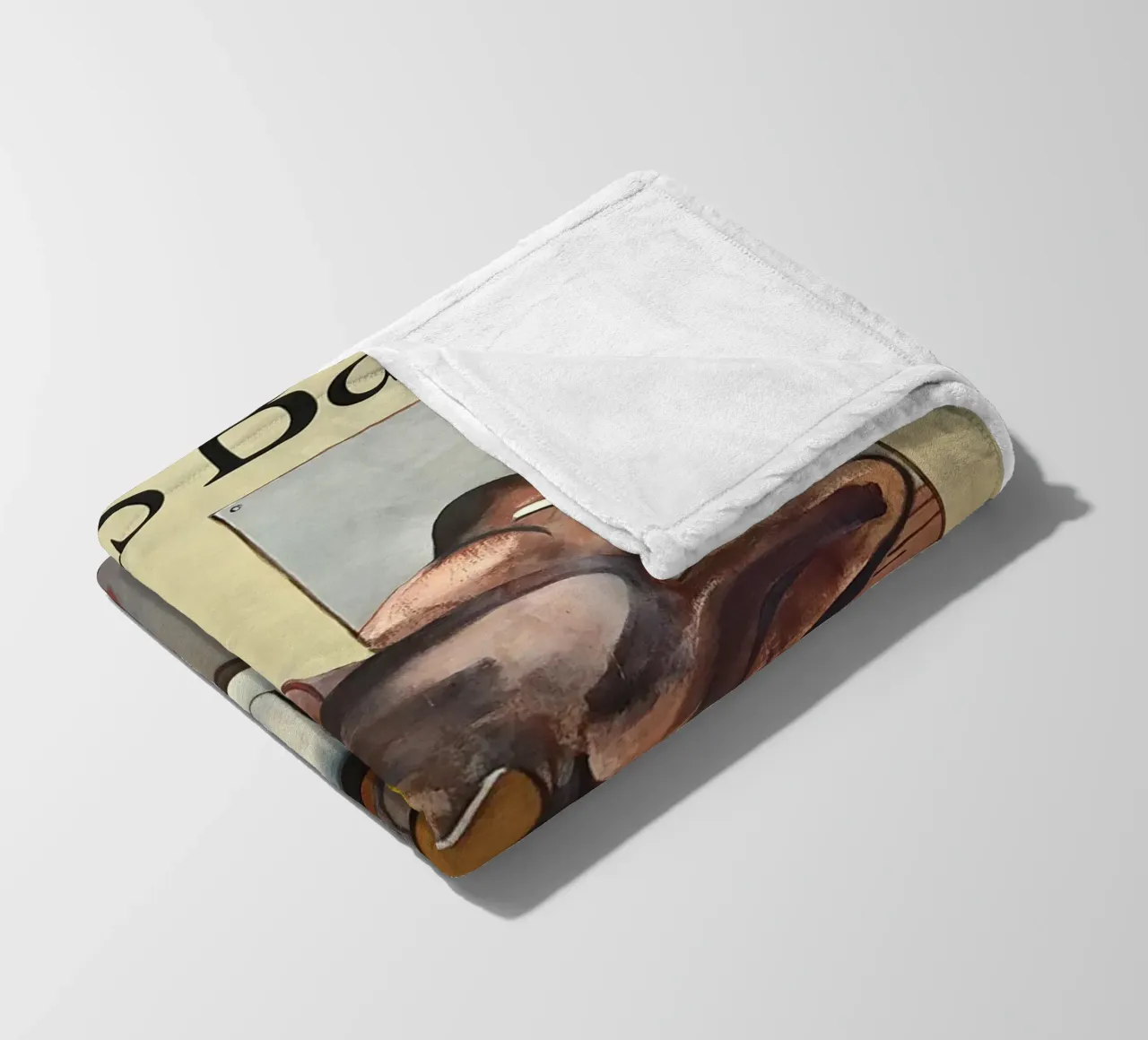 manifesto di mostra di francis bacon anni '70 coperta in pile da Collins Shop