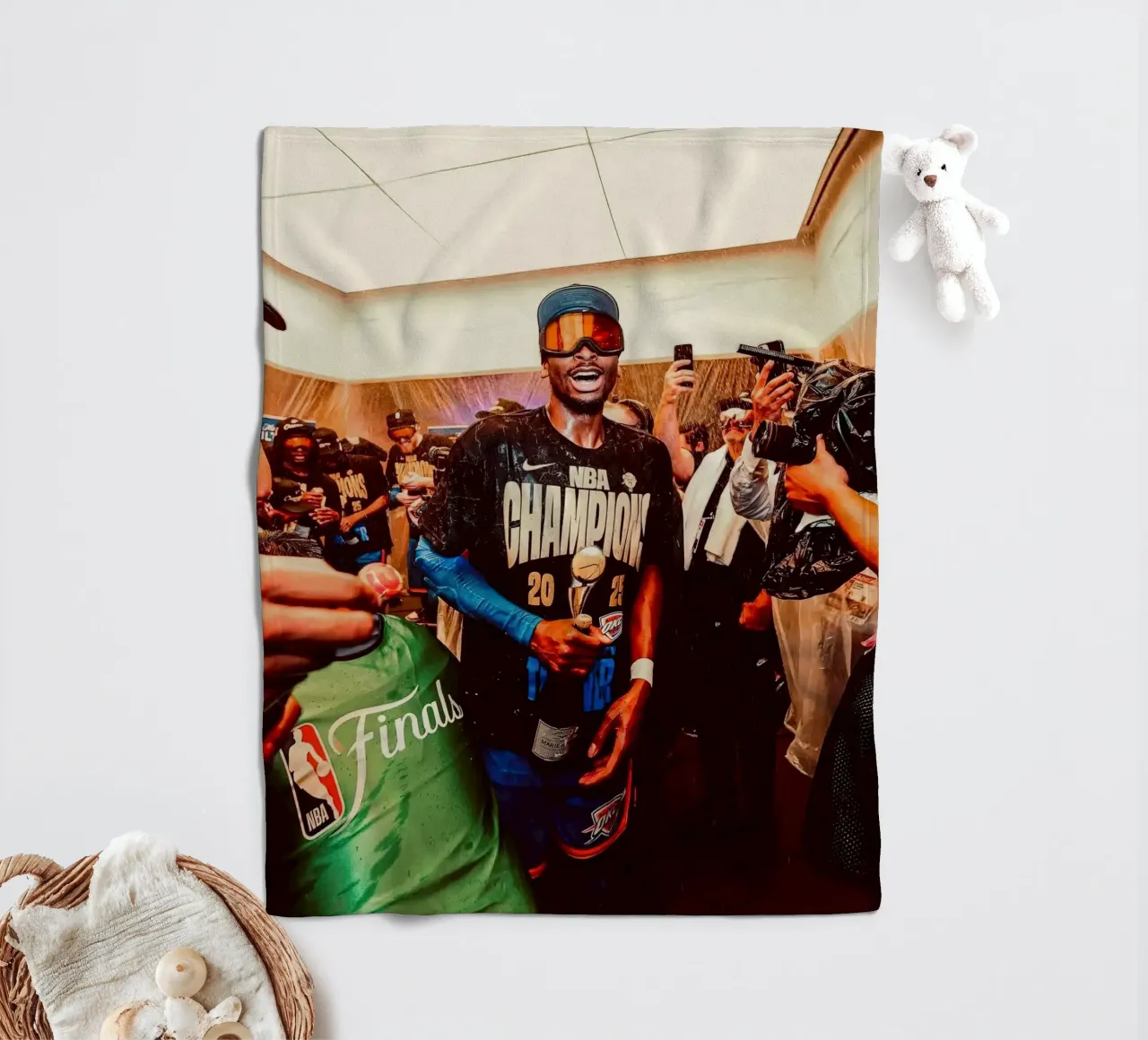 Shai Gilgeous-Alexander MVP delle finali coperta in pile da willtahuyshop