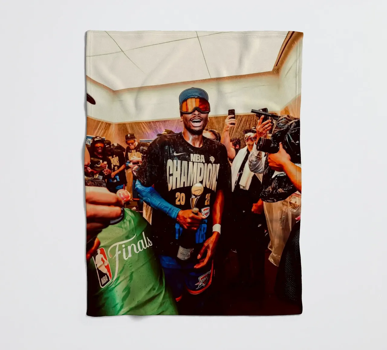Shai Gilgeous-Alexander MVP delle finali coperta in pile da willtahuyshop