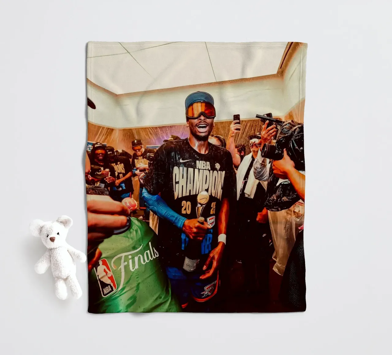 Shai Gilgeous-Alexander MVP delle finali coperta in pile da willtahuyshop
