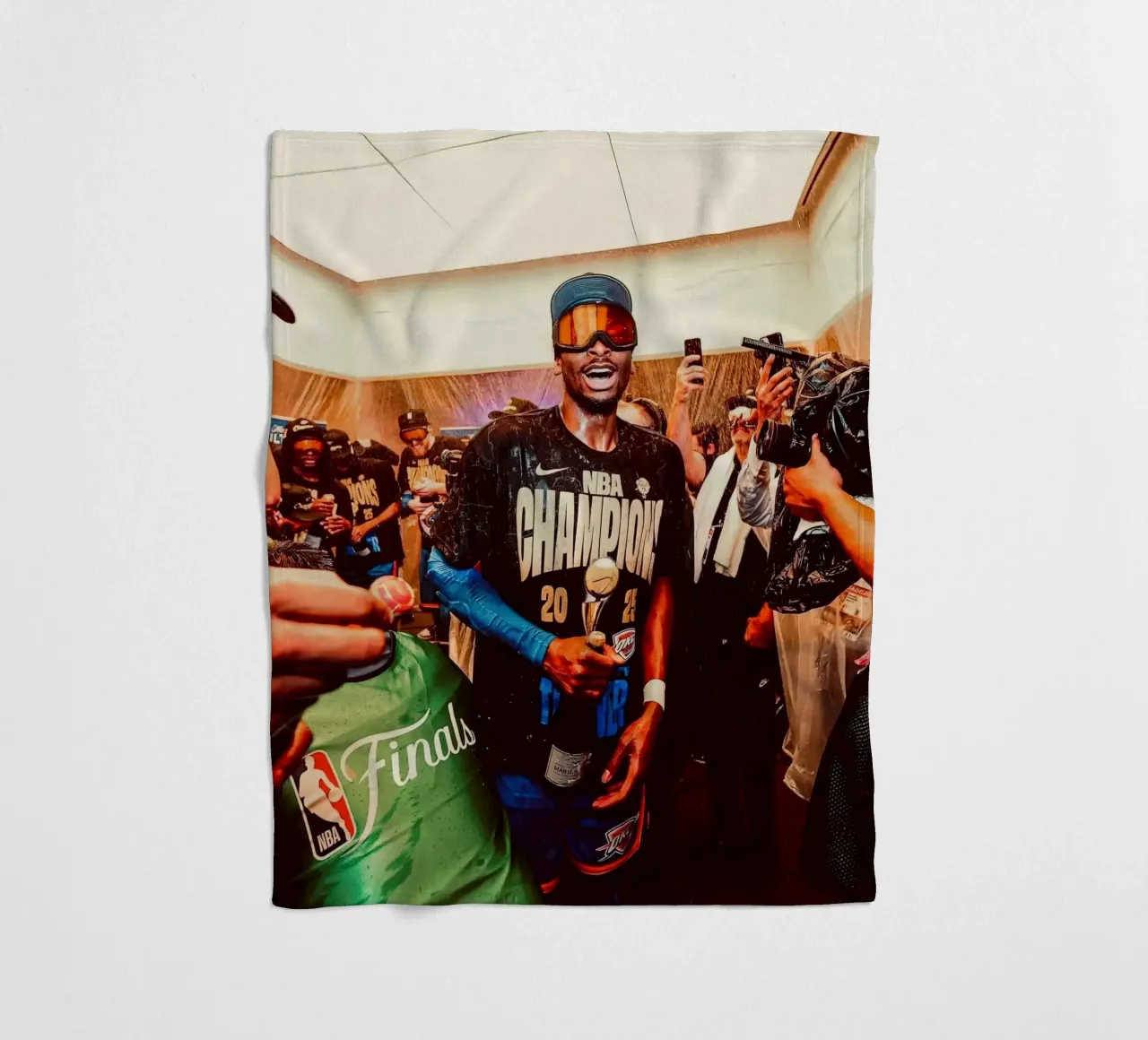 Shai Gilgeous-Alexander MVP delle finali coperta in pile da willtahuyshop